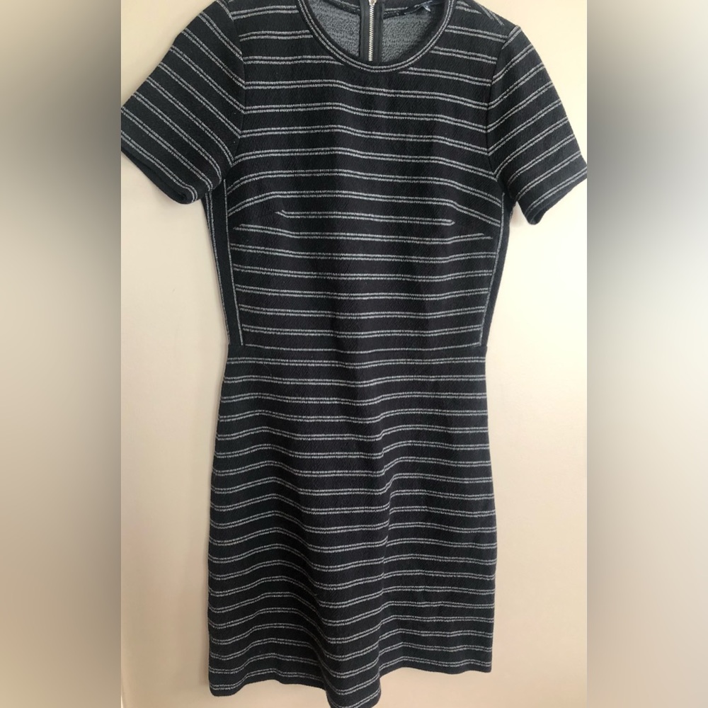 MADEWELL Black & Gray Knit SS Dress  Size 4